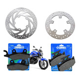 Disco Freio Diant E Tras Yamaha Fazer 250 C Pastilha Cobreq