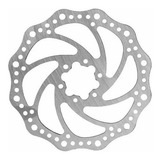Disco Freio Rotor Para Bike Absolute 203mm Inox 6 Parafusos Cor Prateado