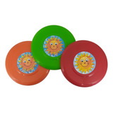 Disco Plástico Frisbee Lançar Voador Praia 21cm Brinquedo