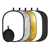 Disco Rebatedor E Difusor Oval 5 Em 1 De 90x120cm N&w Inclui Bolsa