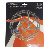 Disco Rotor De Freio 180mm Alligator Crown 6 Furos Inox 170g