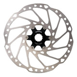 Disco Rotor Shimano Deore Sm-rt64 180mm Center Lock Interno Cor Prateado