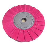 Disco/boina Plissado Rosa 25cm - Polimento Alumínio Inox Cm
