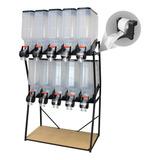 Dispenser Armazenamento Cereais Ração Grãos 10 Módulos 35lts