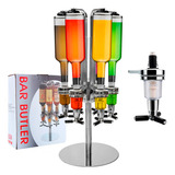 Dispenser De Bebidas Bar Butler P/ 6 Garrafas Kit Com 1 Bico