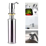 Dispenser De Embutir Inox Detergente E Sabonete Liquido Cor Prateado