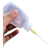 Dispenser Frasco 50ml Ponta Agulha Para Alcool Isopropílico
