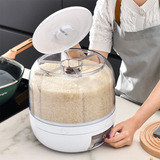 Dispenser Grãos Giratório Com 6 Divisões Para Grãos Cereais Mais Mania Cor Blanco Guijarro