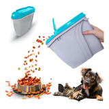 Dispenser Home Porta Ração Plast Pet 3,5l Diversas Cores Cor Azul Pote Home Para Ração Plast Pet