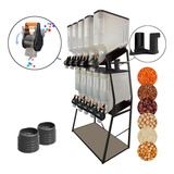 Dispenser Porta Armazenamento Cereais Ração 10 Módulos 45l