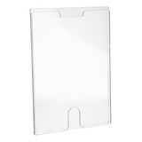 Display Acrilico Vertical A4 Com Fita Adesiva 10 Unidades