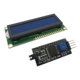Display Lcd 16x2 1602 Com Back Azul + Modulo I2c P/ Arduino