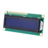 Display Lcd 16x2 1602 Fundo Azul Arduino 
