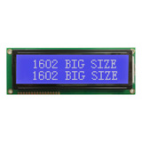 Display Lcd Big Grande Number Azul C/ Backlight 1602 16x2