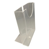 Display Porta Panfleto Flyer Folder A6 (10x15) Acrílico 6pcs