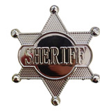 Distintivo De Xerife Policial Estrela Fantasias Festas