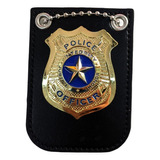 Distintivo Policial Acessório Para Fantasia Police Metal