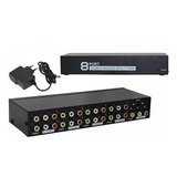 Distribuidor Rca Audio Video Composto 1x8 Splitter Av 8 Port