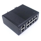 Distribuidor Switch Ethernet 10 Portas P/trilho Din 12~54v