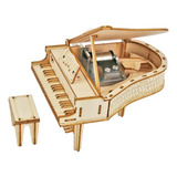Diy Brinquedo Piano Caixa De Música 3d Estilo B