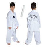 Dobok Taekwondo Infantil Kimono Oxford + Faixa Branca