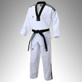 Dobok Taekwondo adidas Gola Preta #180 (173-183cm) Importado