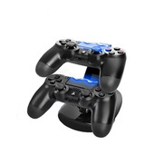 Dock Station Duplo Para Controle Ps4 Base Carregadora
