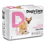 Dog's Care Eco Fralda Absorvente Para Fêmeas Pp 12 Unidades