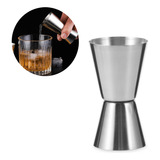 Dosador Inox Drink Gin Bebida Vodka Jigger Duplo 25 E 50 Ml 