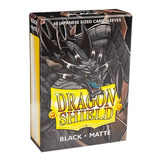 Dragon Shield 60 Sleeves Mini Size Matte Black Preto Yugioh