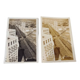 Duas Fotos Postal Belo Horizonte 1948 Preto E Branco E Sepia