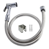 Ducha Higiênica Metal Gatilho Mangueira 1,20 M Sem Registro Cor Prateado