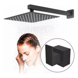 Ducha Piscina 30x30 C/ Acabamento Preto Área Externa 