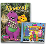 Dvd Barney Um Dia Musical No Parque + Cd Vamos Fazer Música