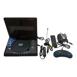 Dvd Player Portátil Tela 9.8 Pol Automotivo Tela Rotativa