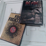 Dvds Metallica Ac/dc Foo Fighters Limp Bizkit + Postais 