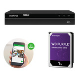 Dvr Stand Alone 04 Canais Full Mhdx 1204 + Hd 1 Tb Intelbras Voltagem 100v/240v