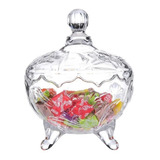 E-nvk Pote Para Doces Balas Decorativa Recipiente Bombom Cor Transparente 500ml 