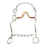 E19 Freio Inox Bucal Cobre Cavalo Crioulo Laco Comprido P01