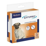 Effipro Antipulgas E Carrapatos Cães 2 A 10kg C/4 Pipeta Peso Máximo Do Animal 10 Kg Peso Mínimo Do Animal 2 Kg