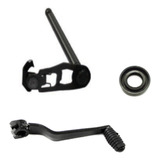 Eixo Cambio Marcha + Pedal + Retentor Xtz 125 2003 A 2016