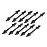 Eixo Traseiro Furado 145mm 10 Unidades Para Cubo C/ Blocagem