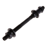 Eixo Traseiro Furado 145mm Preto Para Bicicleta C/ Blocagem