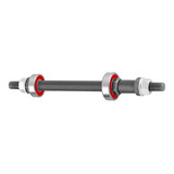Eixo Traseiro Para Cubo Aluminio Com Rolamento P/ Bicicleta