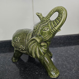 Elefante De Porcelana Antigo Raridade