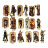 Elfos Miniatura 2d Pvc Rpg Dnd E Wargames Kit 18 Tokens