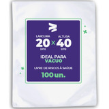 Embalagem / Sacos A Vácuo 20x40 - 100 Und