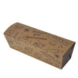 Embalagem Caixa Box Delivery Lanches - Hot Dog - 100 Unid.