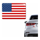 Emblema Adesivo Bandeira Eua 3d Resinado Carro Bd12 Cor Usa