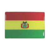 Emblema Adesivo Resinado Bandeira Bolivia ( 4,0 X 6,0 )